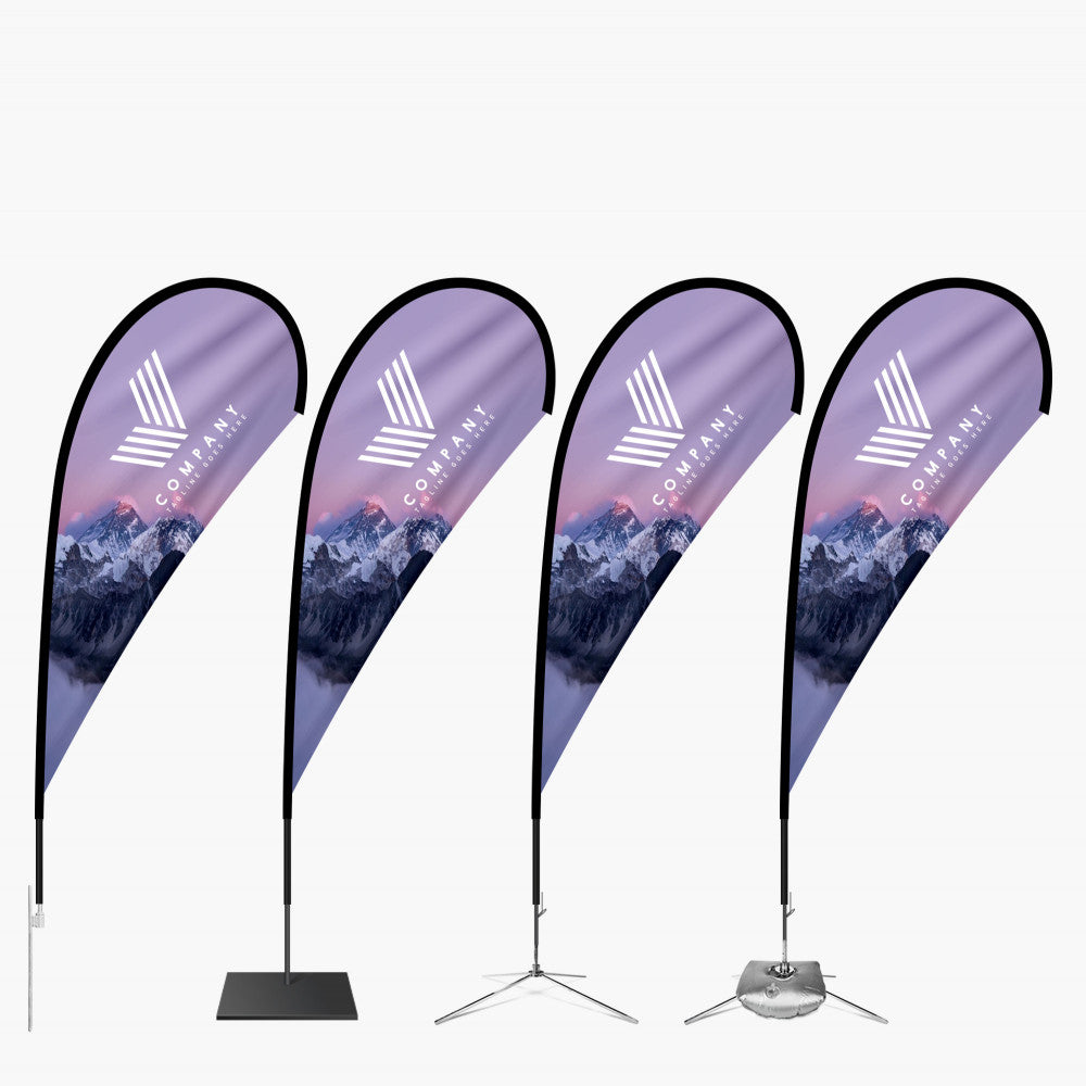 Maximize Outdoor Branding with a 7 Ft Teardrop Flag Banner