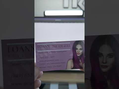 beauty salon business card design & print .mp4
