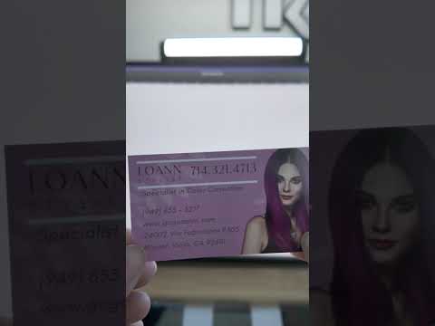 beauty salon business card design & print .mp4
